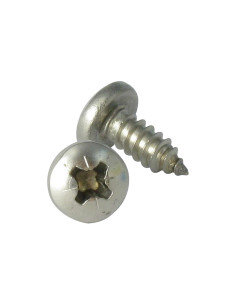 Metaalplaatschroef RVS A2 bolvormige kopschroef Pozi 6.3X38