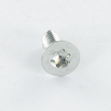 1 x Zelftappende schroef gefreesde kop M5X12 TORX T25 Wit verzinkt staal