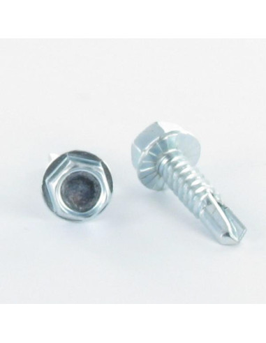 1 x Zelfborende schroef zeskantkop TH 6,3 x 100...