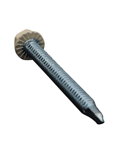 1 x Zelfborende schroef zeskantkop TH 6.3X75...