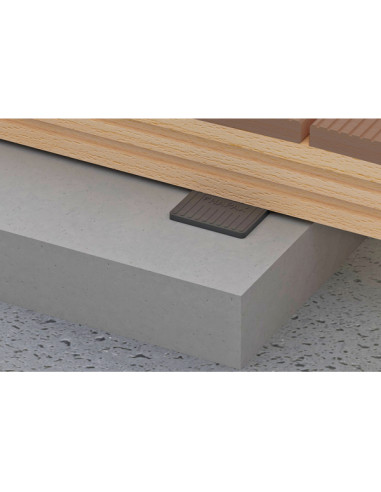 1 x Set van 90 Balkbeschermingspads 100X100X2 EPDM