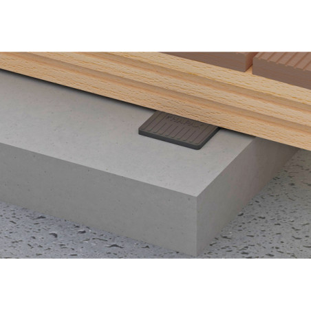1 x Set van 36 Balkbeschermingspads 100X100X5 EPDM