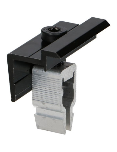 1 x Tang Bevestiging ZONNE 30X55 Aluminium Zwart