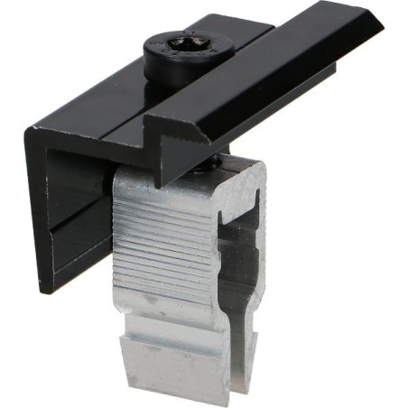1 x Tang Bevestiging ZONNE 30X55 Aluminium Zwart