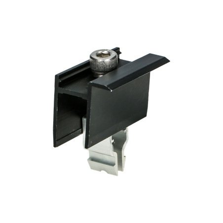 1 x Tang Bevestiging ZONNE 35X55 Aluminium Zwart