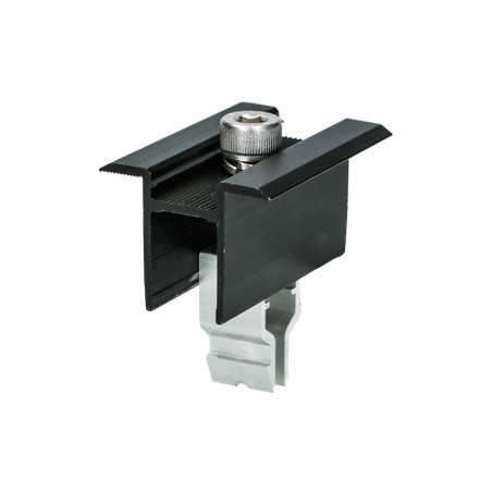 1 x Tang Bevestiging ZONNE 35X55 Aluminium Zwart IN