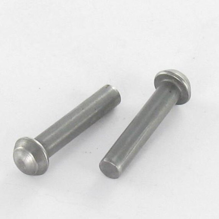 1 x Massieve klinknagel ronde kop 4X50 Ruw staal