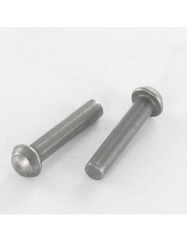 1 x Massieve klinknagel ronde kop 6X100 Ruw staal