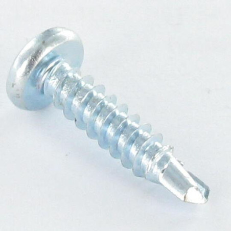 1 x Zelfborende schroef bol cilinderkop 4.8X16 TORX T25 Wit verzinkt staal