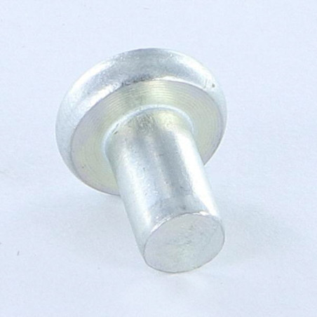 1 x Massieve klinknagel platte kop 6,5 x 12 Wit verzinkt staal kopdiameter 14 EP3