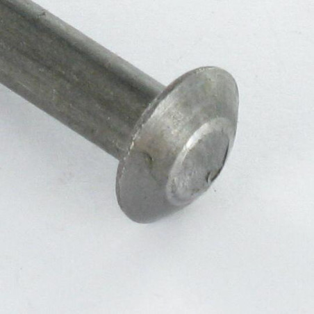 1 x Massieve klinknagel Bolkop / ronde kop 4X6 Ruw staal P