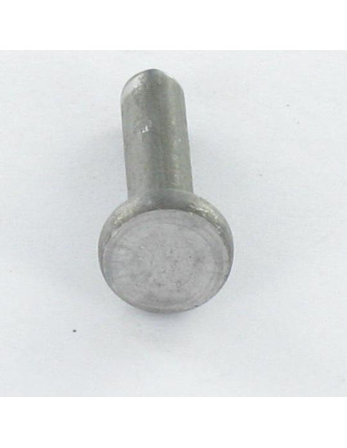 1 x Massieve klinknagel platte kop 6,5 x 10 Wit...
