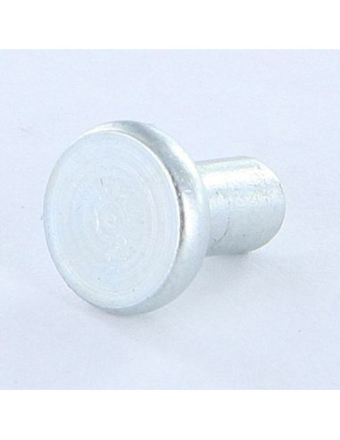 1 x Massieve klinknagel platte kop 4,70/45 Wit...