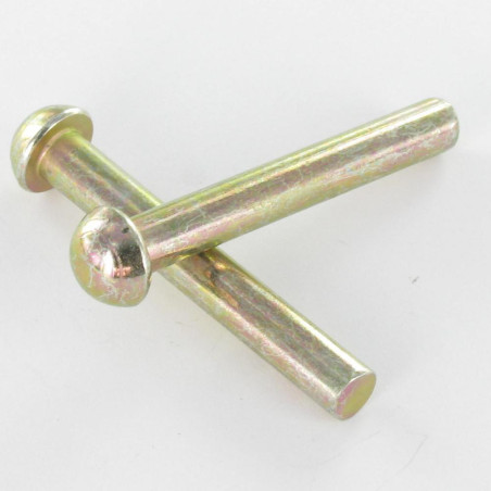 1 x Massieve klinknagel ronde kop 3,5 x 11,5 Bichromaat