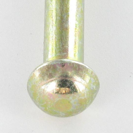 1 x Massieve klinknagel ronde kop 3,5 x 11,5 Bichromaat