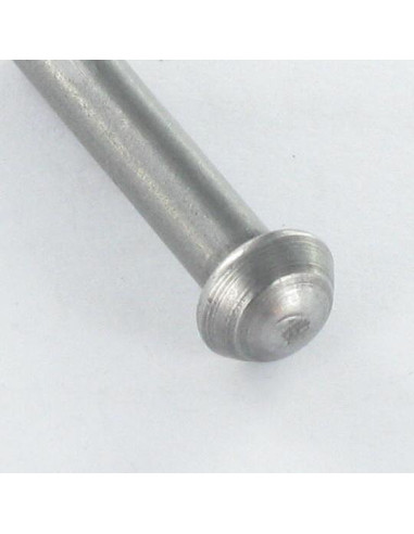 1 x Massieve klinknagel ronde kop 12X30 Ruw staal