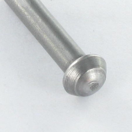 1 x Massieve klinknagel ronde kop 8X50 Ruw staal