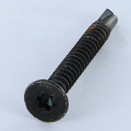 1 x Zelfborende schroef gefreesde kop TORX T25 5,5X50 Zwart gegalvaniseerd staal