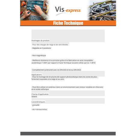 1 x Haak van voor alles VARIO 140x56x5 /5 RVS A2
