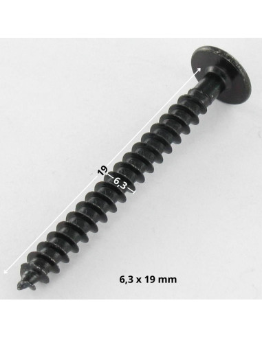 1 x Metaalplaatschroef zeskantkop TH 6.3X19 +...