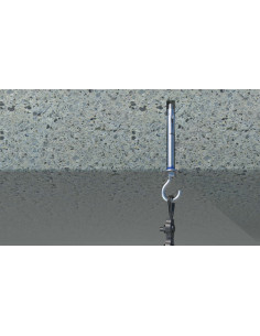 Plug Verankering + Haak boor 12 M10X70 Wit verzinkt staal 2