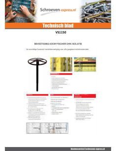 Bevestiging Fischer voor ISOLEREND DHK 140 2