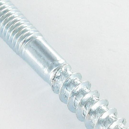 1 x Tapeind uitlaatspruitstuk Fischer STST TORX T25 Wit verzinkt staal 10X80