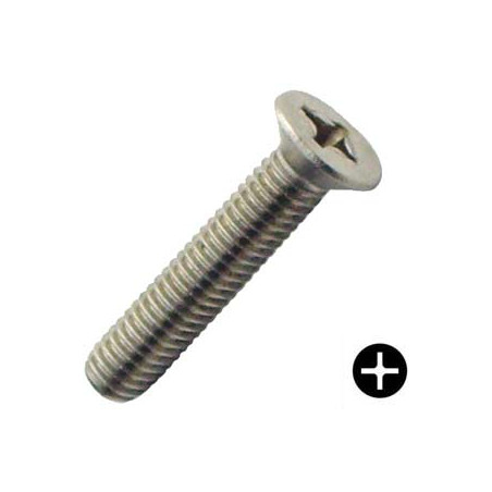 1 x Zelftappende schroef Draadstang metalen gefreesde kop phillips Wit verzinkt staal 1.7X6 microschroeven