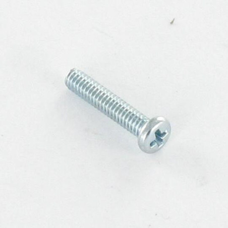1 x Zelftappende schroef Draadstang metalen cilindrische kop phillips M2X10 Wit verzinkt staal microschroeven