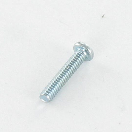 1 x Zelftappende schroef Draadstang metalen cilindrische kop phillips M2X10 Wit verzinkt staal microschroeven