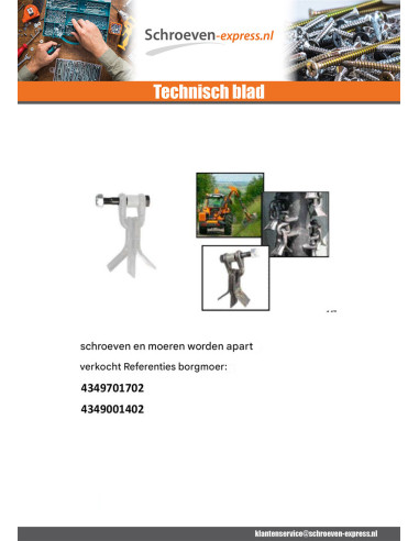 1 x Schroeven ROTOR ROER 9/19X3"1/2 klasse 10.9...