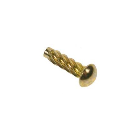 1 x Klinknagel SIM of nep schroef Type U ronde kop Messing staal 3,56X 1/4