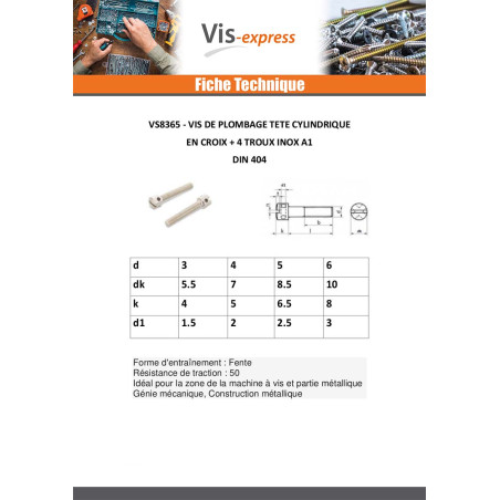 1 x Metalen schroeven cilindrische kop geboord in kruis 4 gaten RVS A1 3X8 microschroeven