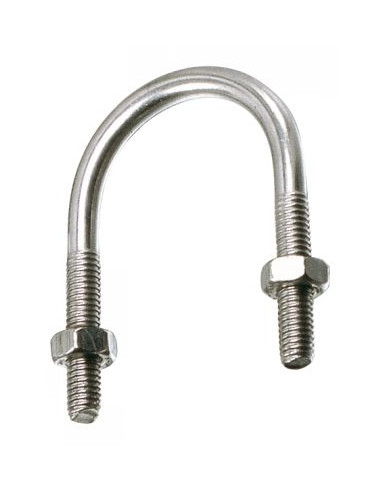 1 x Kabelklem RVS A2 ronde bodem to Buis voor...