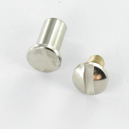 1 x Schroeven Hulsmoer M4 Messing nikkel voor Aanspannen 30 to 50