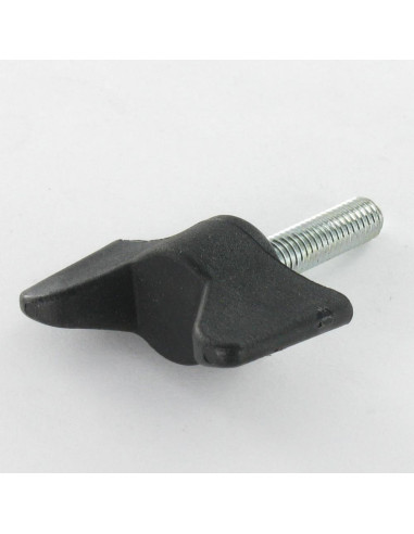 1 x Vleugelmoeren aanhaalhendel zwart nylon M6X10
