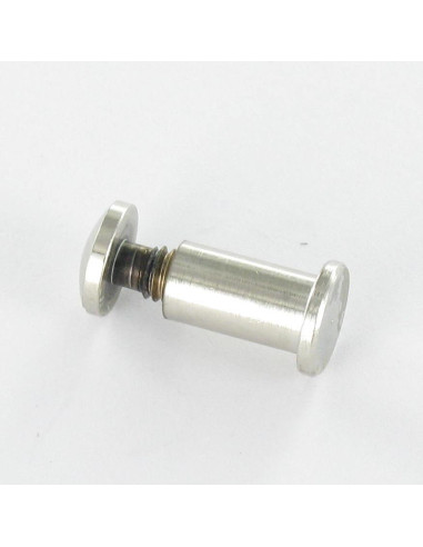 1 x Schroeven Hulsmoer M4 Messing nikkel voor...