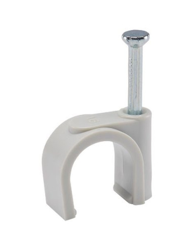 1 x Spijkerclip to HIT diameter 12 wit nylon