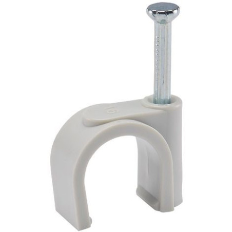 1 x Spijkerclip to HIT diameter 12 wit nylon