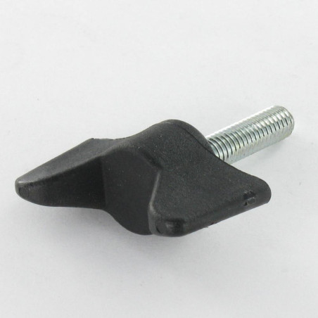 1 x Vleugelmoeren aanhaalhendel zwart nylon M5X40