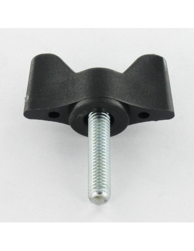 1 x Vleugelmoeren aanhaalhendel zwart nylon M5X40