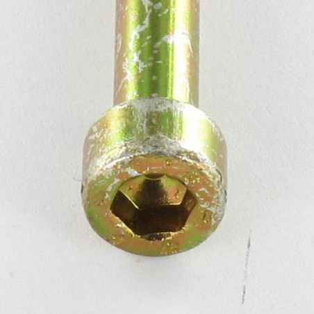 1 x Metalen schroeven CHC BTR M5X45 bedraad op 22 Klasse 8.8 sleutel van 4 Bichromaat