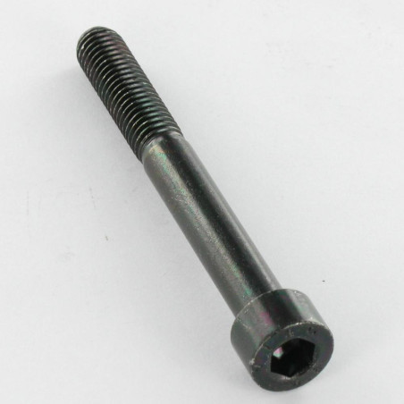 1 x Metalen schroeven CHC BTR M4X30 bedraad op 20 Klasse 8.8 sleutel van 3 Zwart gegalvaniseerd staal