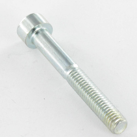 1 x Metalen schroeven CHC BTR M10X60 bedraad op 32 Klasse 8.8 sleutel van 8 Wit verzinkt staal