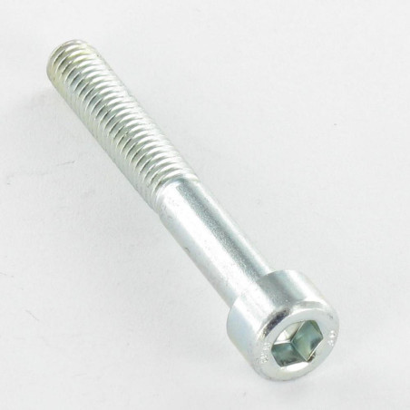 1 x Metalen schroeven CHC BTR M5X8 Klasse 8.8 sleutel van 4 Wit verzinkt staal
