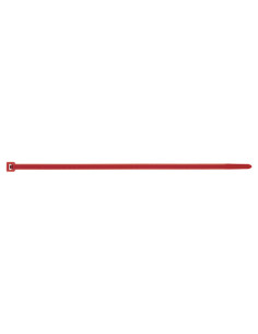 Slangenklem RVS Nylon rood 4.8X200