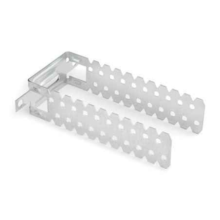 1 x U-vormige hanger voor 47 profielen Wit verzinkt staal