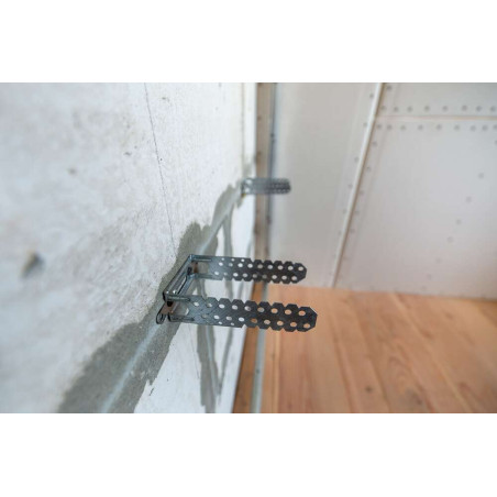 1 x U-vormige hanger voor 47 profielen Wit verzinkt staal