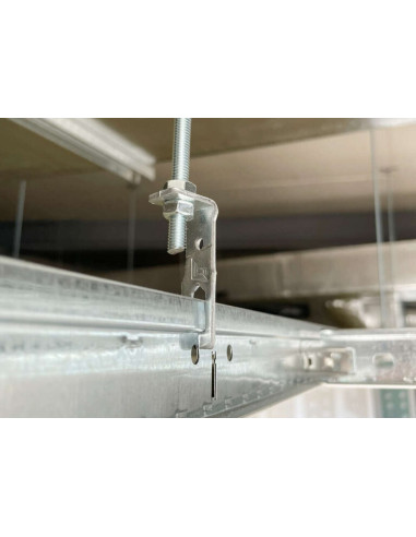 1 x OPONTHOUD HOEK NEP PLAFOND 6 Wit verzinkt...