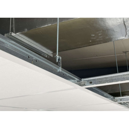 1 x OPONTHOUD HOEK NEP PLAFOND 6 Wit verzinkt staal